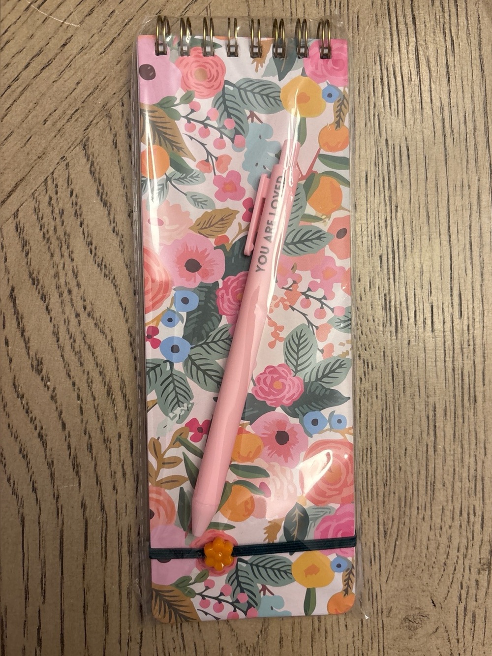 Floral Notebook & Inspirational Pen Set-New